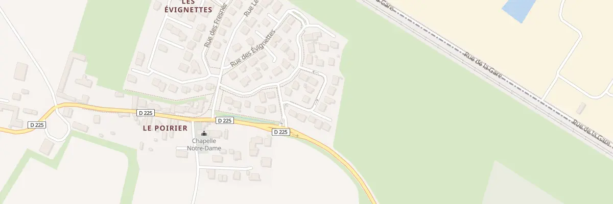 Plan du 3 Rue Chemin du Poirier à Frénouville