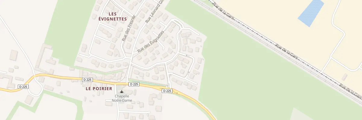 Plan du 9 Rue Chemin du Poirier à Frénouville
