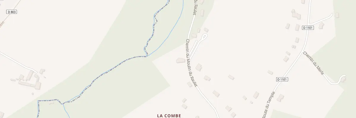 Plan du 14 Che Moulin de Raulet à Blésignac