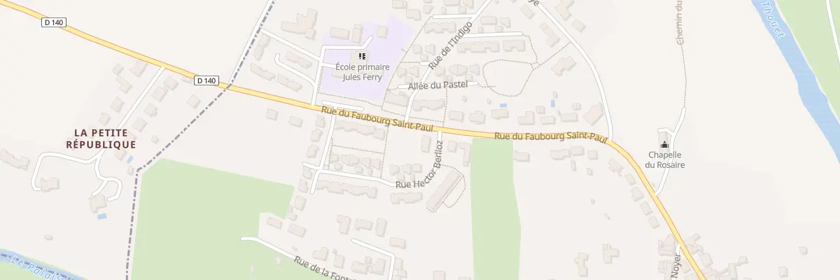 Plan du 2 Rue Hector Berlioz à Parthenay