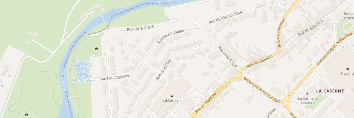 Plan du 30 Rue de la Paix à Parthenay