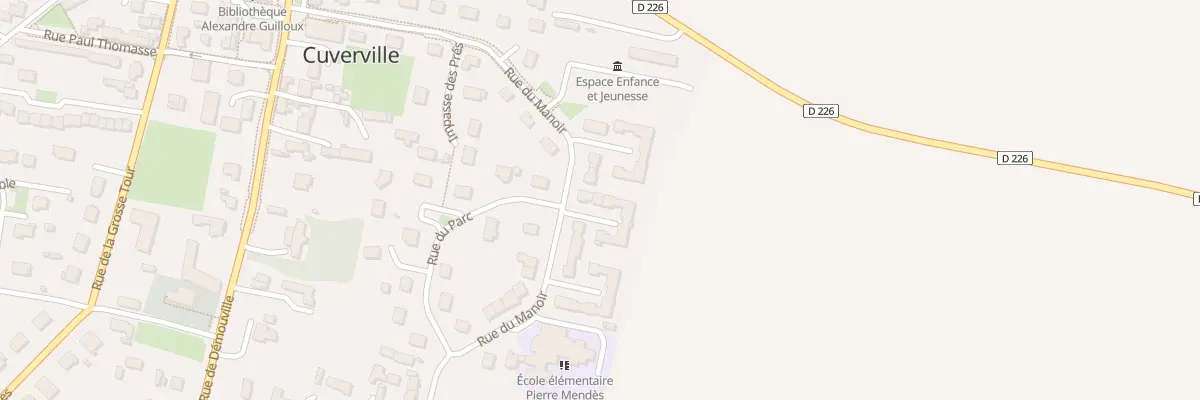 Plan du 39 Rue du Manoir à Cuverville