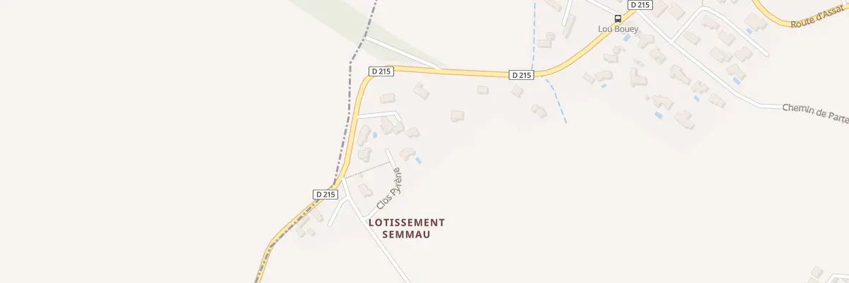 Plan du 43 Rte d’Assat à Artigueloutan