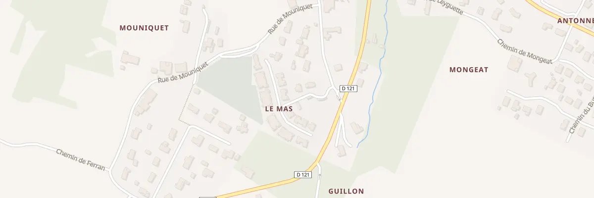 Plan du 481 Le Mas à Génissac