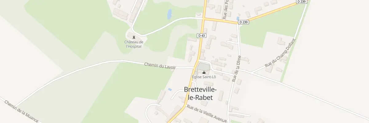 Plan du 5022 Che du Lavoir à Bretteville-le-Rabet