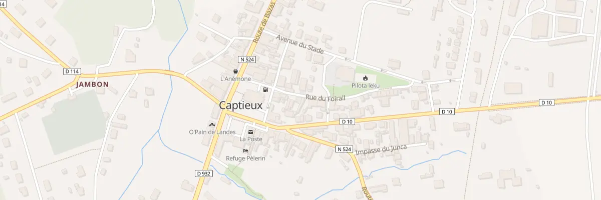 Plan du 12 Rue du Foirail à Captieux