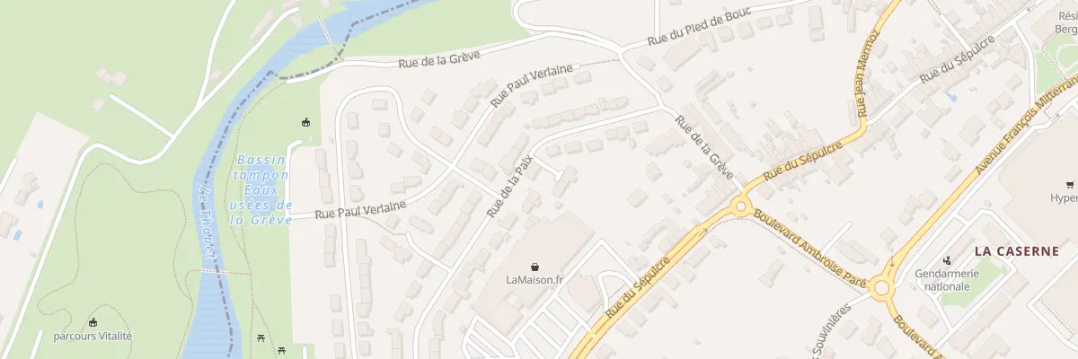 Plan du 24 Rue de la Paix à Parthenay
