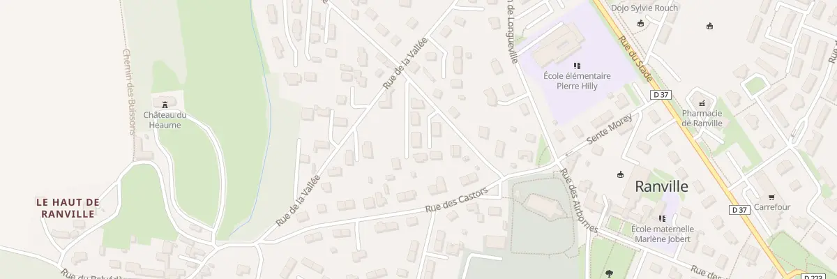 Plan du 4 Che des Canadiens à Ranville