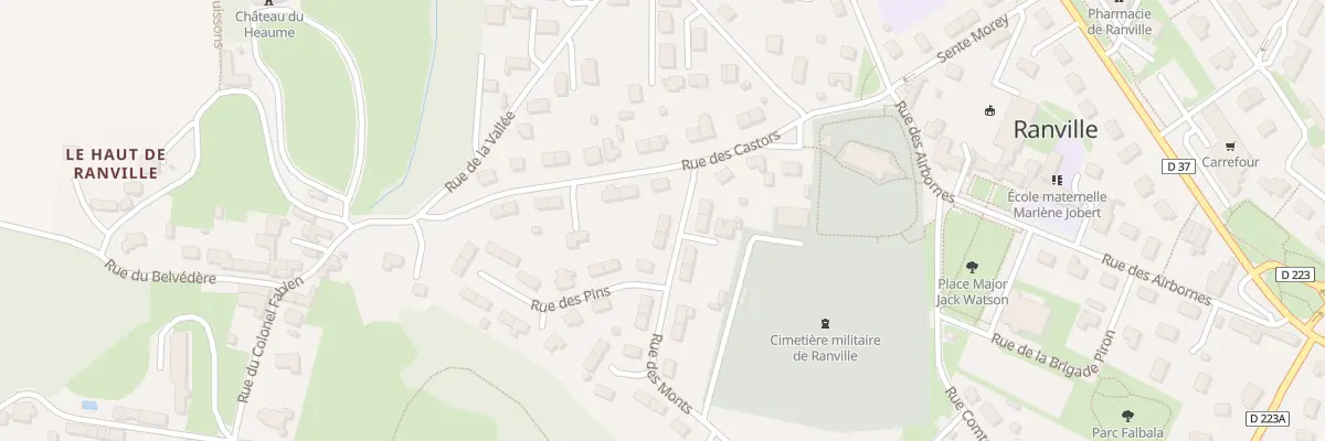 Plan du 2 Rue des Monts à Ranville