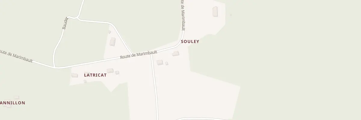 Plan du 20 Souley à Marimbault