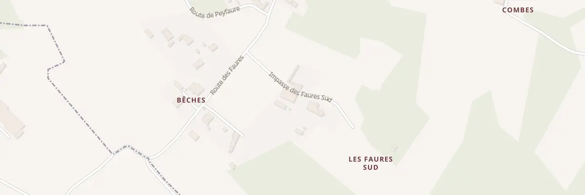 Plan du 419 Les Faures Sud à Génissac