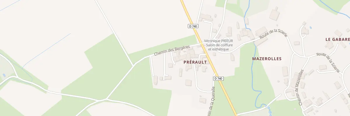 Plan du 1 Imp de Prerault Prerault à Périgné