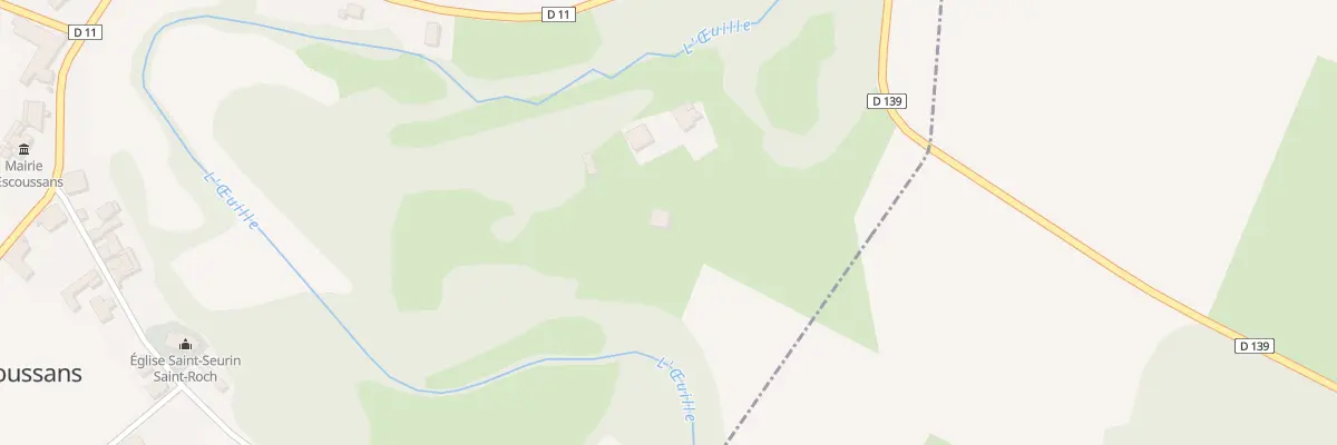 Plan du 93 La Tirantaine à Escoussans
