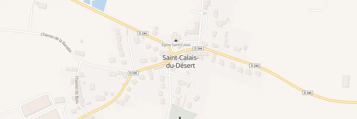 Plan du 3 Rue de la Mairie à Saint-Calais-du-Désert