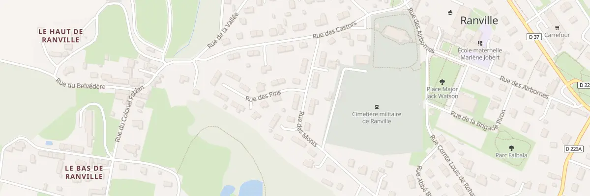 Plan du 6 Rue des Monts à Ranville