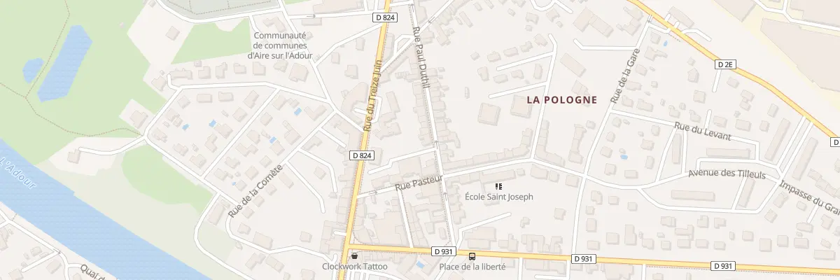 Plan du 15 Rue Paul Duthil à Aire-sur-l’Adour