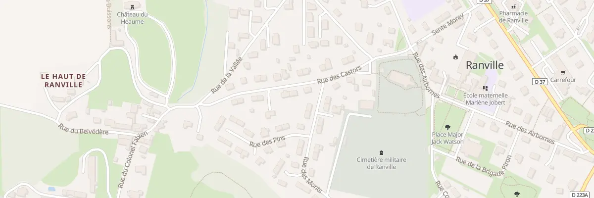 Plan du 9 Rue des Castors à Ranville