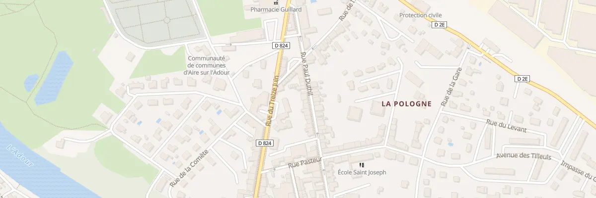 Plan du 23B Rue Paul Duthil à Aire-sur-l’Adour