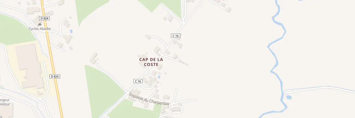 Plan du 442 Che du Cap-de-la-coste à Aire-sur-l’Adour
