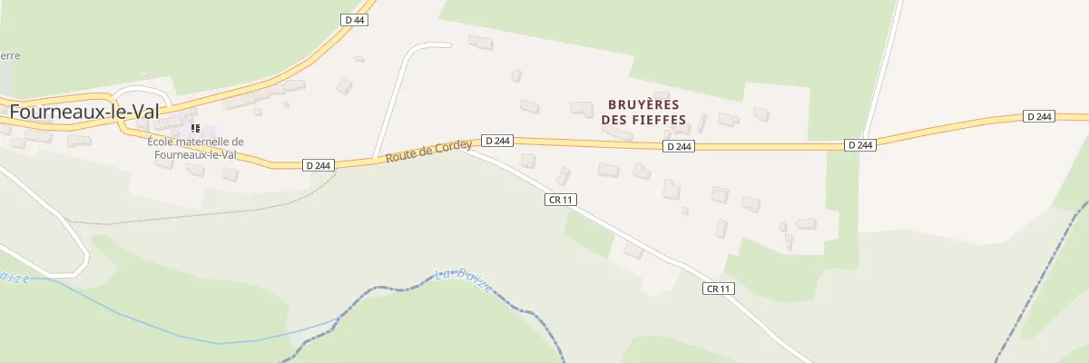 Plan du 5061 Bruyeres des Fieffes à Fourneaux-le-Val