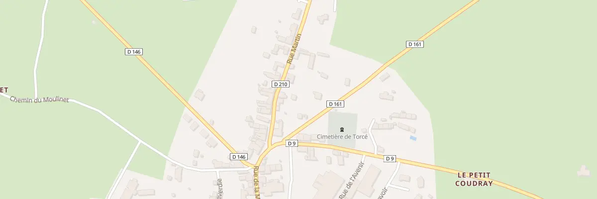 Plan du 8 Rue Martin à Torcé-Viviers-en-Charnie