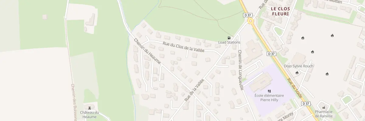 Plan du 5502 Rue du Clos de la Vallée à Ranville