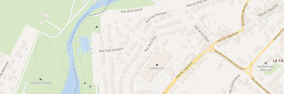 Plan du 31 Rue de la Paix à Parthenay