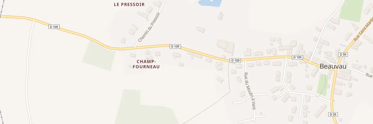 Plan du 34 Rue de la Tranchardière à Jarzé Villages