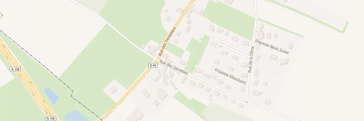 Plan du 5077 Rue des Genettes à Bretteville-le-Rabet