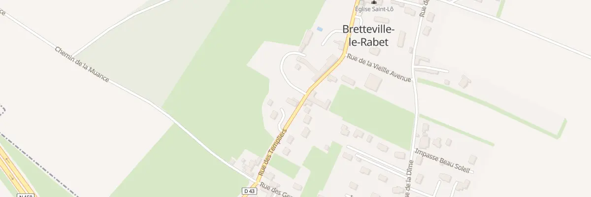 Plan du 9 Rue des Templiers à Bretteville-le-Rabet