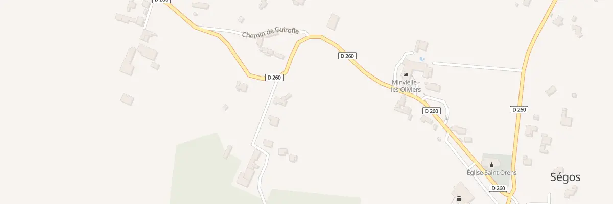 Plan du 522 Rte de Lannux à Ségos