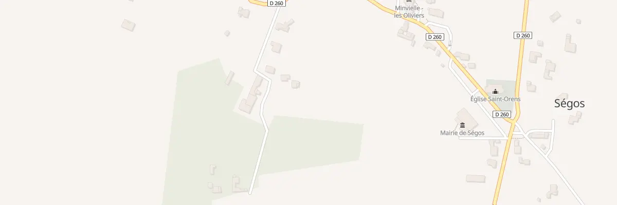 Plan du 692 Che de Ramounet à Ségos