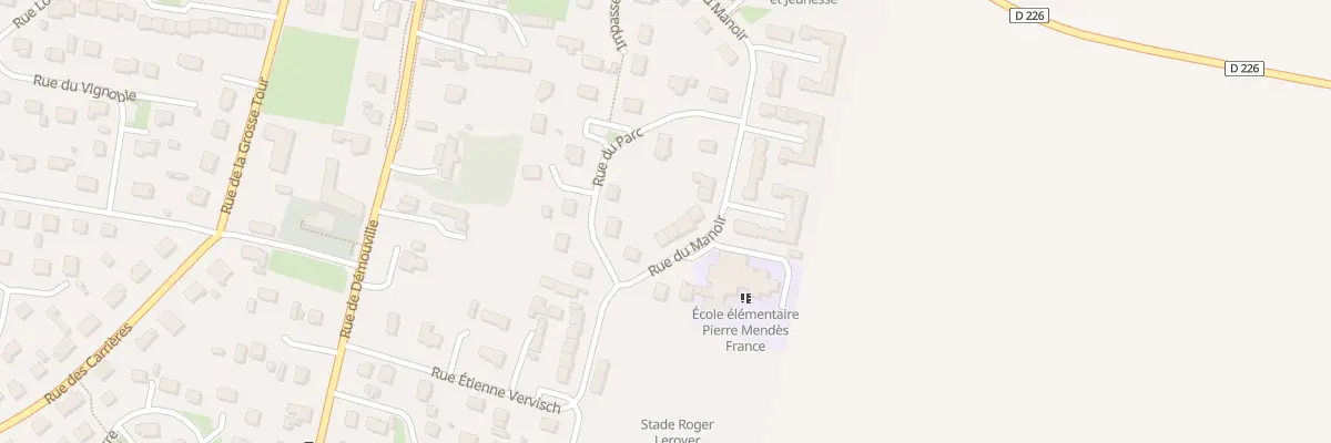 Plan du 22 Rue du Manoir à Cuverville