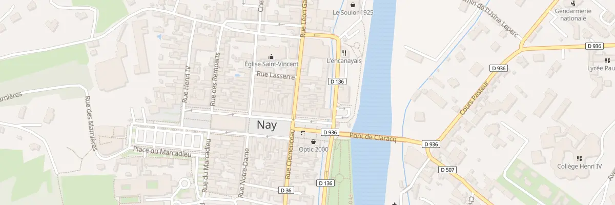 Plan du 4 Rue Leon Gambetta à Nay
