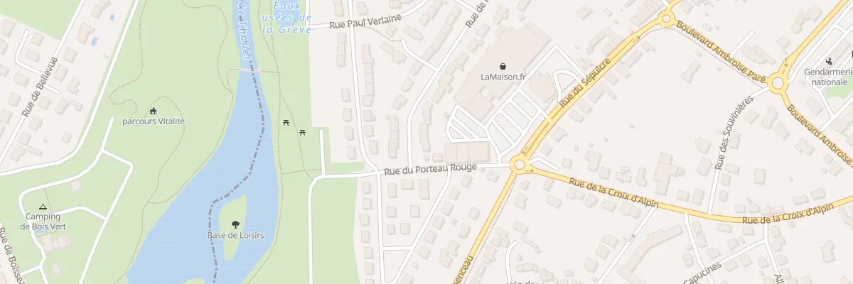 Plan du 2 Rue de la Paix à Parthenay