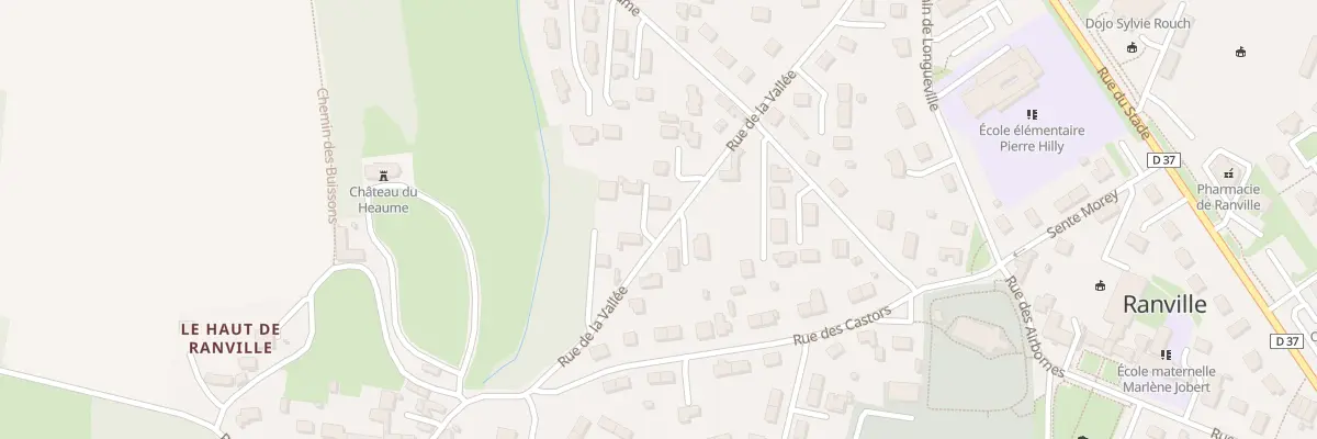 Plan du 7 Rue de la Vallée à Ranville