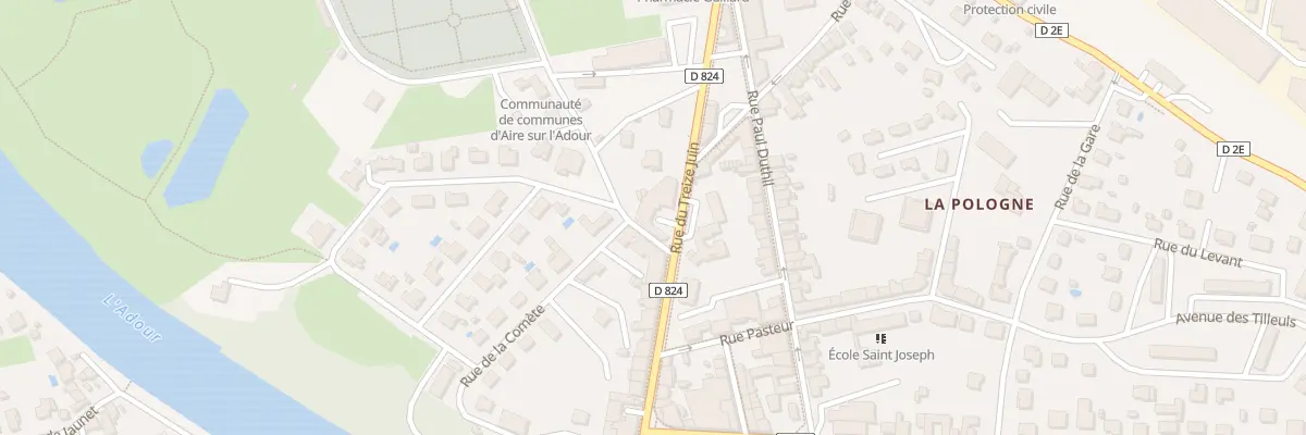 Plan du 23 Rue du Treize Juin à Aire-sur-l’Adour