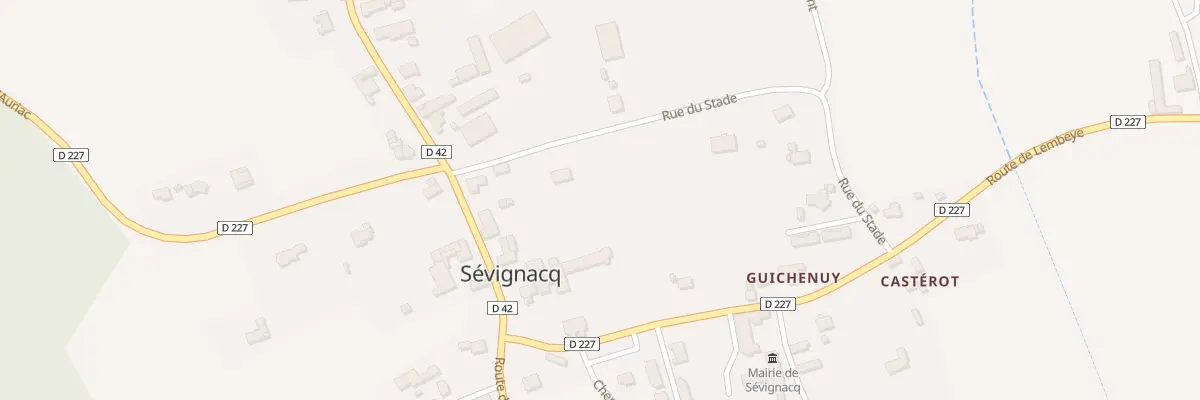 Plan du 80 Rue du Stade à Sévignacq