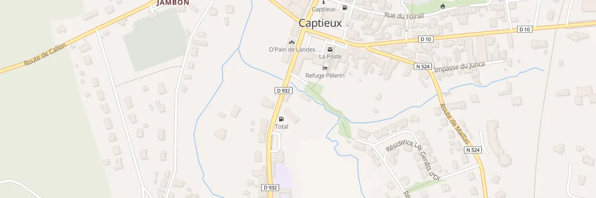 Plan du 5 Rte de Mont-de-marsan à Captieux