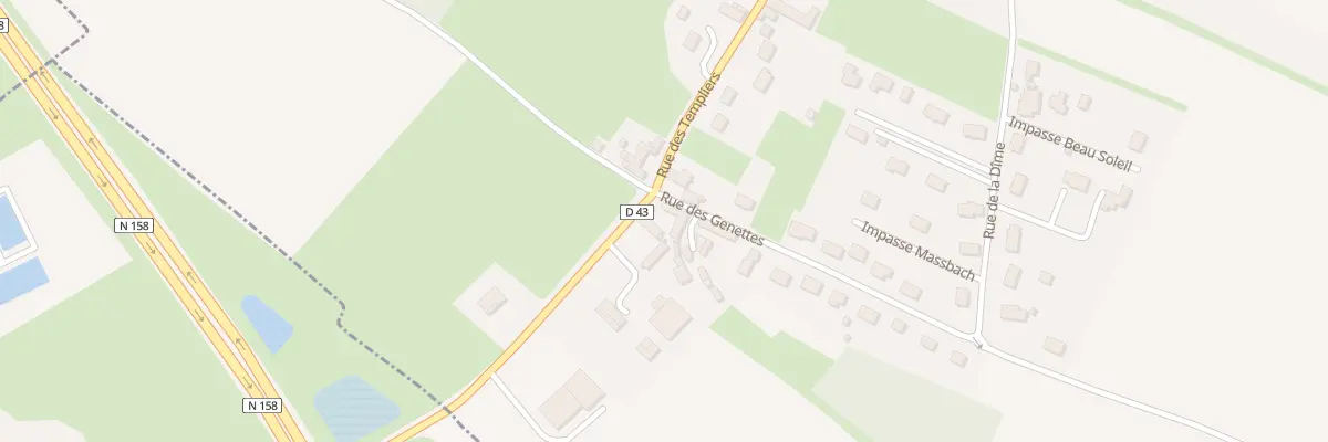 Plan du 5014 Rue des Genettes à Bretteville-le-Rabet