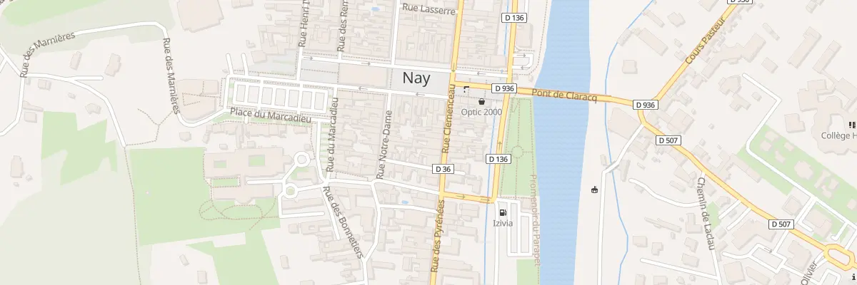 Plan du 10 Rue Clémenceau à Nay