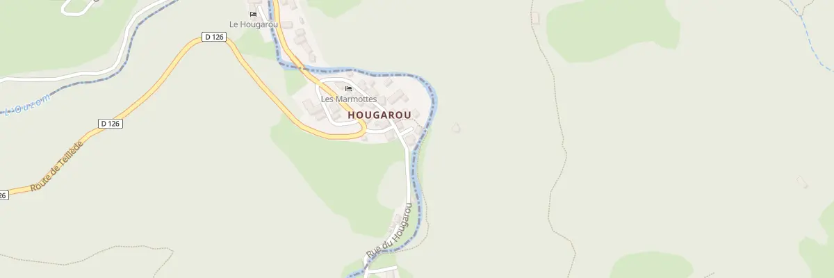 Plan du 5104 Hougarou à Arbéost