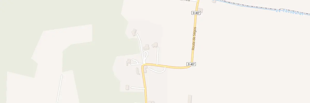 Plan du 1099 Rte de Ségos à Saint-Agnet