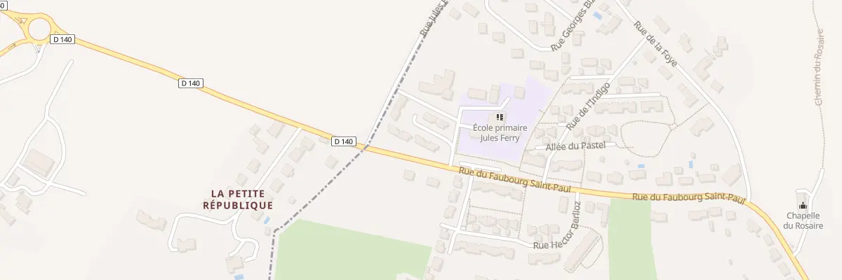 Plan du 2 All Jules Ferry à Parthenay