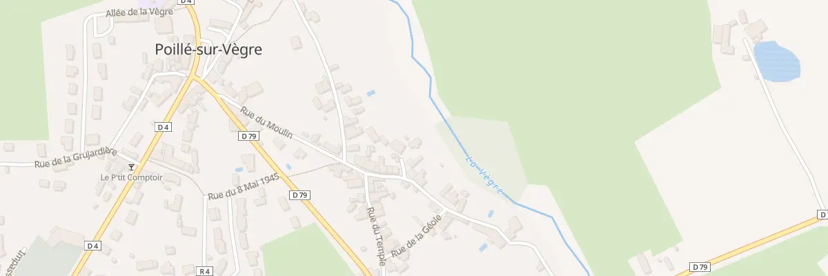 Plan du 13 Rue du Moulin à Poillé-sur-Vègre