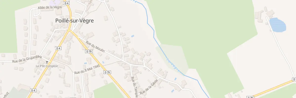 Plan du 11 Rue du Moulin à Poillé-sur-Vègre