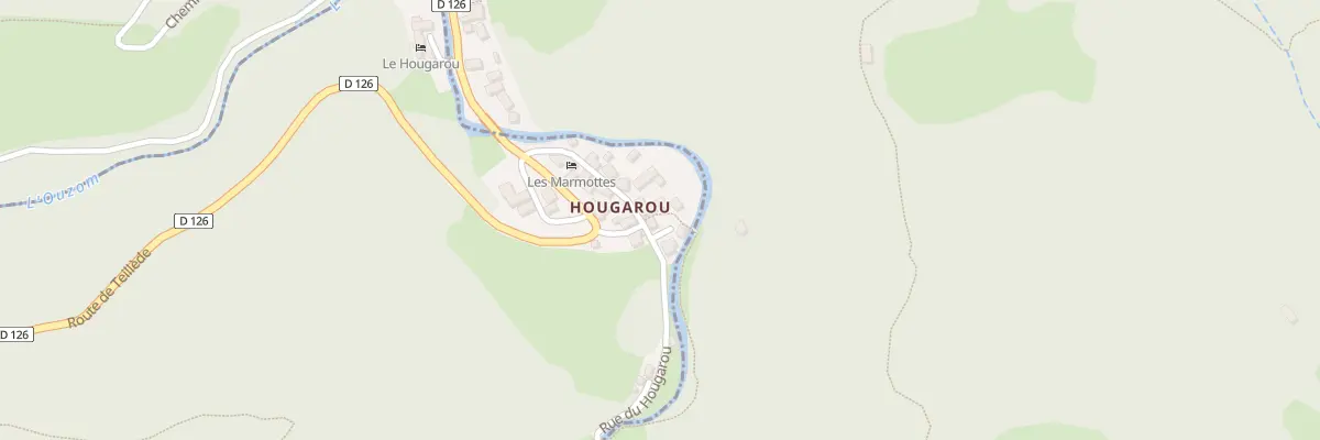 Plan du 5102 Hougarou à Arbéost