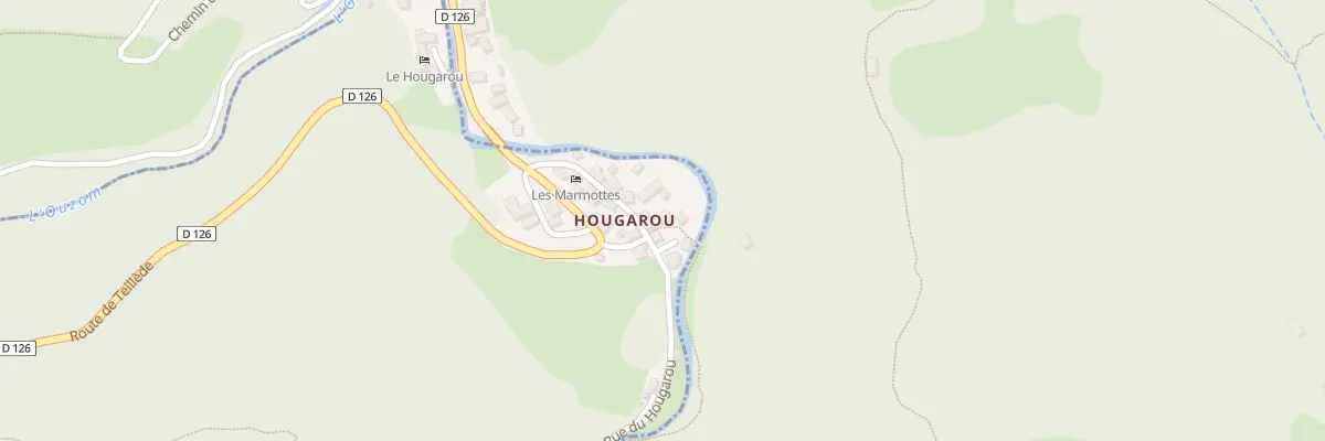 Plan du 5098 Hougarou à Arbéost