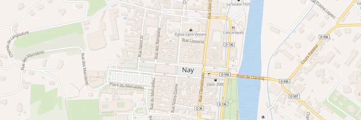 Plan du 18 Pl de la Republique à Nay