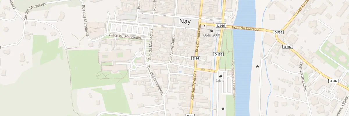Plan du 13 Rue Notre-dame à Nay